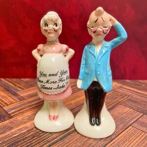 Vintage (50's/60's) Enesco "You and Your Once More for Ol' Times Sake" Shakers